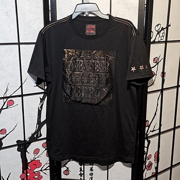 Pacific Flyer Other - Never Accept Defeat Motivational Tee Shirt Pacific‎ Flyer Large